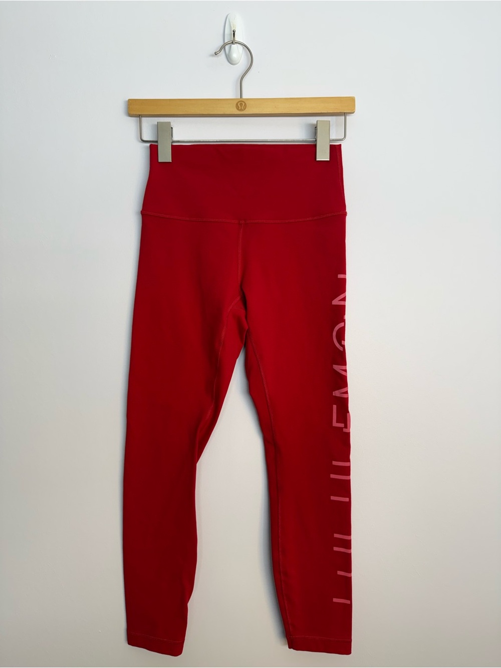 78: Lululemon Wunder Under High-Rise Tight 25" *Lunar New Year Dark Red Sz 6
